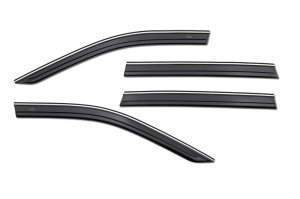 Toyota RAV4 Ventvisor - Husky Liners - Low Profile (4pc) - Smoke with Chrome Trim - `19-`24